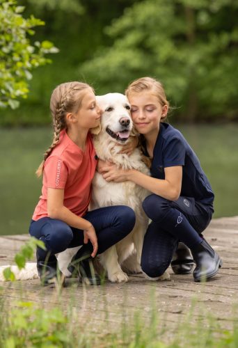 Covalliero 2025 S/S gyermek póló - sötétkék, 140/146