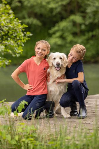 Covalliero 2025 S/S gyermek póló - sötétkék, 140/146