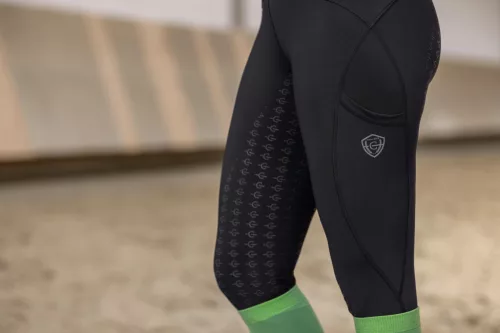 Covalliero 2025 S/S női lovagló leggings - fekete, 42/44