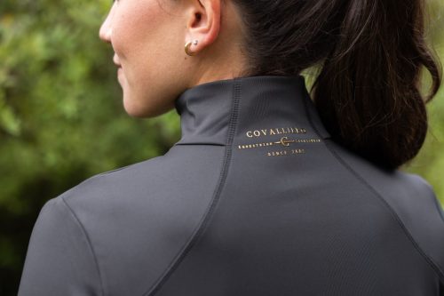 Covalliero jubileumi cipzáras női lovaglófelső - grafitszürke, S