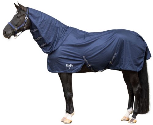 RugBe SuperFly lótakaró - nyakrésszel, kék, 145 cm