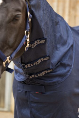 RugBe SuperFly lótakaró - nyakrésszel, kék, 155 cm