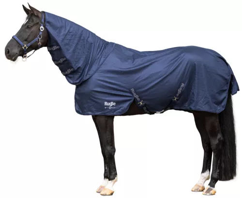 RugBe SuperFly lótakaró - nyakrésszel, kék, 165 cm
