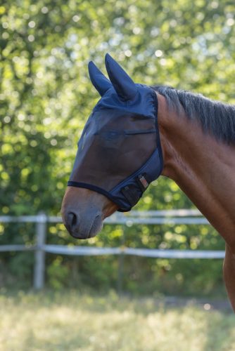 Superfly légymaszk -  fülvédővel, kék, pony