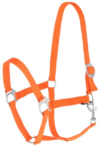 Hippo nylon kötőfék - narancs, csikó