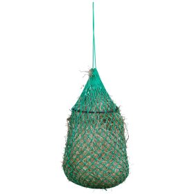   Szénaháló gyűrűvel - zöld, 120 cm, 45 x 45 mm lyukmérettel