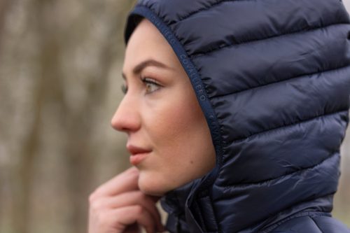 Covalliero 2025 AW női steppelt dzseki - sötétkék, XL