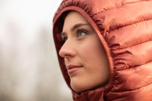 Covalliero 2025 AW női steppelt mellény - rozsdavörös, XL