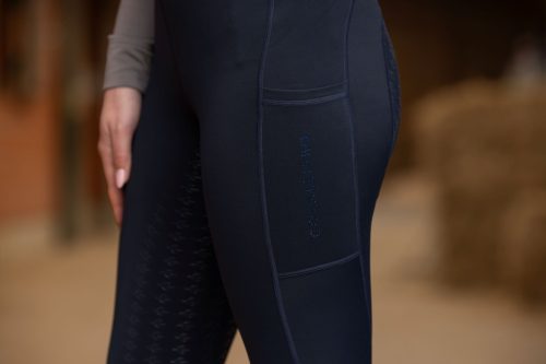 Covalliero 2025 AW Grip női lovagló leggings - sötétkék, 42/44