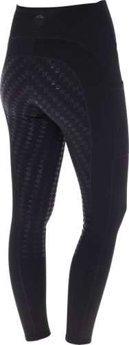 Covalliero 2025 AW Grip gyermek lovagló leggings - fekete, 164/170