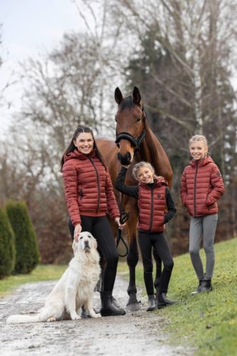 Covalliero 2025 AW Grip gyermek lovagló leggings - acélszürke, 140/146