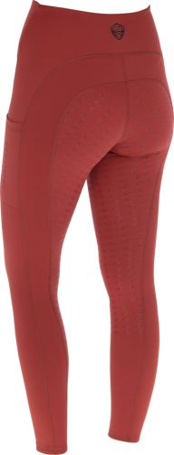 Covalliero 2025 AW Grip női lovagló leggings - rozsdavörös, 38/40