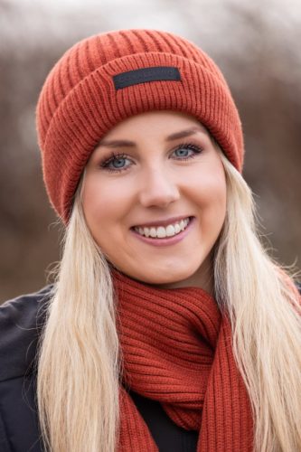 Covalliero 2025 AW sapka - rozsdavörös, egy méret