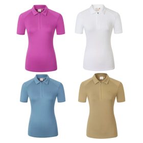 Covalliero 2026 SS női galléros póló - hamvas arany, XS