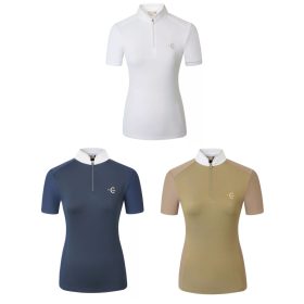 Covalliero 2026 SS női galléros versenypóló - fehér, XS