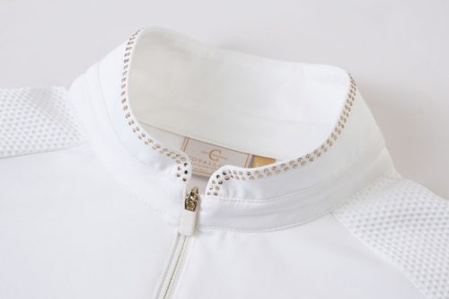 Covalliero 2026 SS női galléros versenypóló - fehér, S