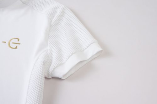 Covalliero 2026 SS gyermek galléros versenypóló - fehér, 152/158