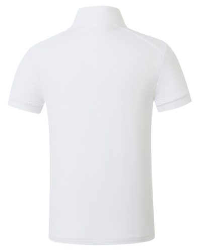 Covalliero 2026 SS gyermek galléros versenypóló - fehér, 164/170