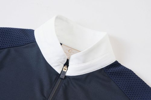 Covalliero 2026 SS gyermek galléros versenypóló - mélykék, 128/134