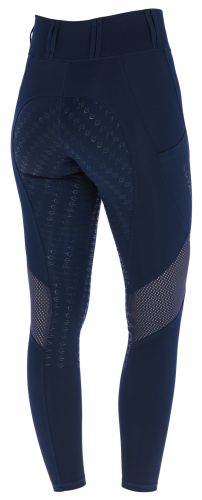 Covalliero 2026 SS gyermek hálós lovagló leggings - mélykék, 152/158