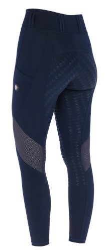 Covalliero 2026 SS gyermek hálós lovagló leggings - mélykék, 164/170