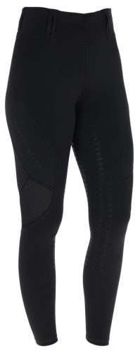 Covalliero 2026 SS gyermek hálós lovagló leggings - fekete, 152/158