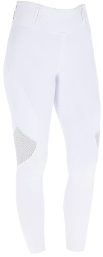 Covalliero 2026 SS gyermek hálós lovagló leggings - fehér, 140/146