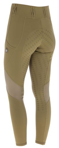 Covalliero 2026 SS gyermek hálós lovagló leggings - hamvas arany, 128/134