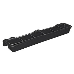   Takarmányetető - 9 literes, műanyag, ráccsal és akasztóval, 955 x 115 x 210 mm