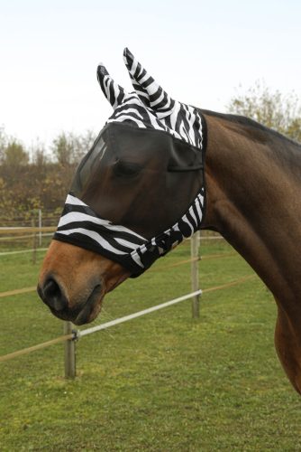 Covalliero Zebra légymaszk, fülvédővel - cob
