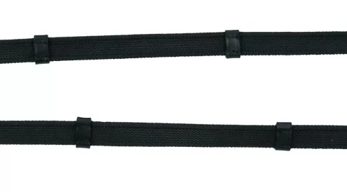 Covalliero Anti-Slip gumival átszőtt szár - fekete, 20 mm