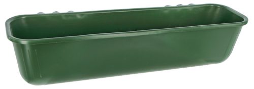 Etető vályú akasztóval - műanyag, zöld, 100 x 35 x 24 cm, 42 literes