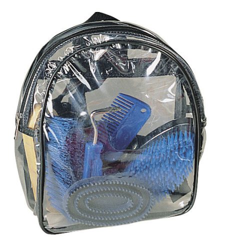 Lóápoló készlet hátizsákkal - kék