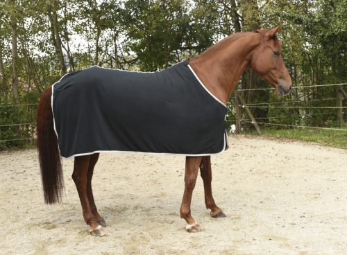 Covalliero RugBe Economic polár lótakaró - fekete, 145 cm