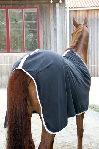 Covalliero RugBe Economic polár lótakaró - fekete, 145 cm