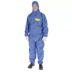 CoverBase vegyvédelmi overál - kék, 3 rétegű, L, 55g/m2