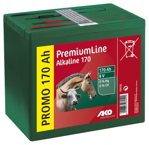 Alkáli szárazelem 9 V - 170 Ah