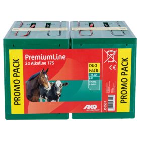 AKO Premium 9 V-os alkáli elem - 2 db/cs, 175 Ah