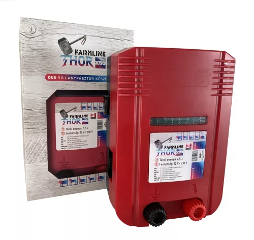 Farmline Thor X50 villanypásztor készülék - 230 V / 12 V, 6,5 J