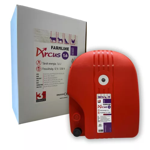 FarmLine Arcus 1.6 villanypásztor készülék - 12 V / 230 V, 1,6 J