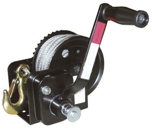 Hand Winch kötélcsörlő - 20 m-es kötéllel és automata fékkel, max 750 kg