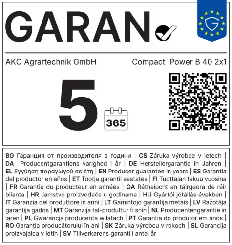AKO Compact Power B 40 villanypásztor készülék