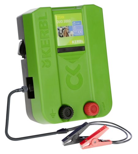 KERBL TITAN DUO 3000 villanypásztor készülék - 230 V / 12 V, 3 J