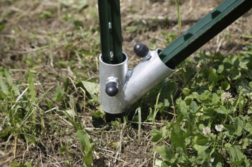 Kerítésrögzítő készlet villanypásztor T-karóhoz