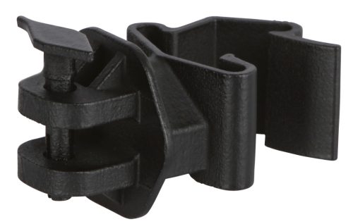 Pinlock villanypásztor szigetelő T-karóhoz - fekete, 25 db/cs