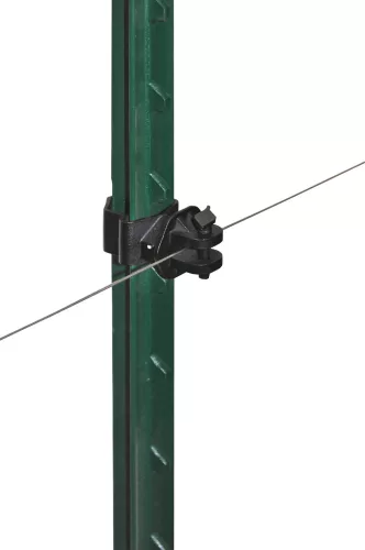 Pinlock villanypásztor szigetelő T-karóhoz - fekete, 25 db/cs