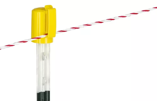 T-karó fejszigetelő villanypásztor rendszerekhez - sárga