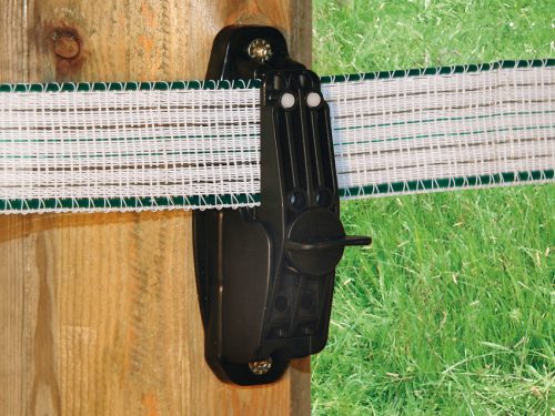 Prémium szorítószigetelő max. 40 mm-es villanypásztor szalagokhoz - 10 db/cs