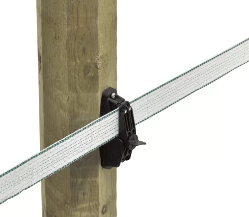 Prémium szorítószigetelő max. 40 mm-es villanypásztor szalagokhoz - 10 db/cs