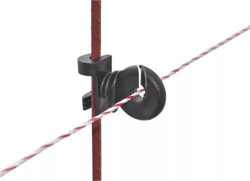 Ovális karóra felpattintható kiegészítő villanypásztor szigetelő - 25 db/cs